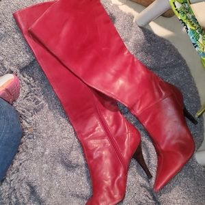 Charles Davis knee high boots